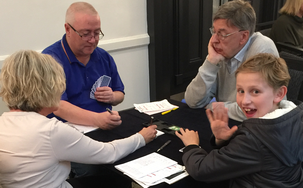 playing bridge